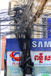 le fil rouge sur le bouton rouge !