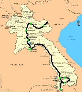 carte laos